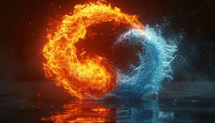 Fiery Fire Wave Generative AI