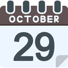 29 October Vector Icon Design