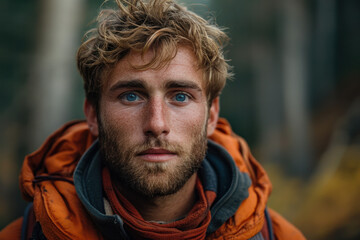 Close-up portrait of young man