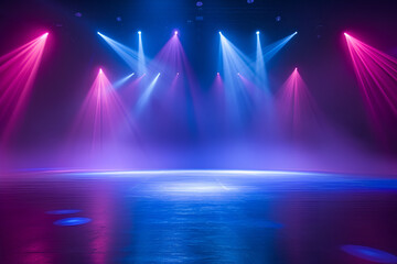 Lighting ramp with powerful spotlights for creating artificial lighting when working in the...