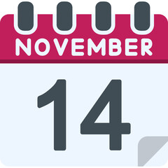14 November Vector Icon Design