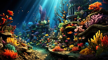 Underwater Fantasy world Beauty of creatures, Underwater Beauty, Fantasy World 