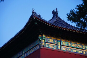 Obraz premium The roof of the Temple of Heaven complex is Tiantan.