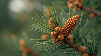 Pinus Gerardiana Seeds in Close-up, Ai generative