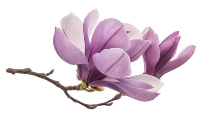 Purple magnolia flower