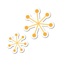 Spring sticker