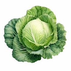 Obraz premium cabbage watercolor 