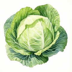 cabbage watercolor
