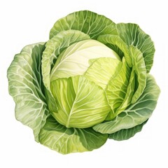 Obraz premium cabbage watercolor 