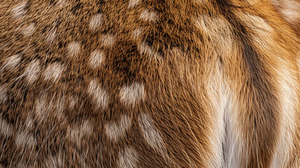 Deer Fur Close-up View