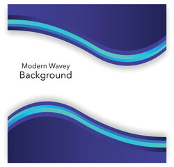 Modern wavy background