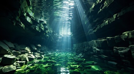 Obraz premium Underwater Fantasy world Beauty of creatures, Underwater Beauty, Fantasy World 