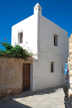 Street in the old town of Naxos Island.