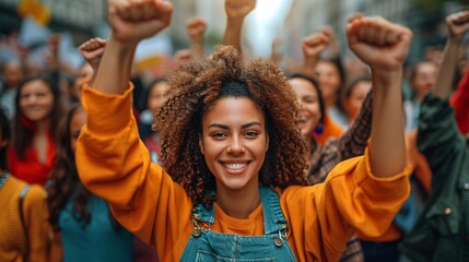 Women's March: A Celebration of Diversity and Empowerment Generative AI - obrazy, fototapety, plakaty