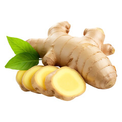 Ginger root on transparent background Remove png, Clipping Path