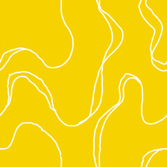 Obraz premium Wavy Seamless Trippy Pattern. Seamless pattern of colorful abstract squiggles print, scribble spiral and wavy lines. retro 80s style. Chaotic ink brush scribbles. Vector illustration
