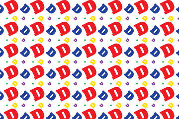 Colourfull alphabet Seamless pattern Background
