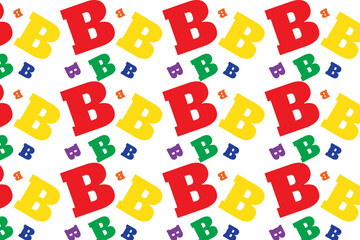Obraz na płótnie Canvas Colourfull alphabet Seamless pattern Background