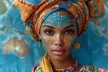 African Beauty: A Dazzling Display of Cultural Pride Generative AI