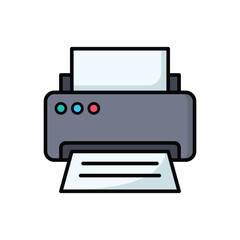 printer icon vector design template simple and clean