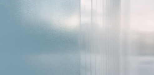 abstract blue glass wall