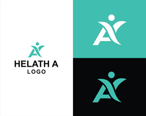 initial A health logo