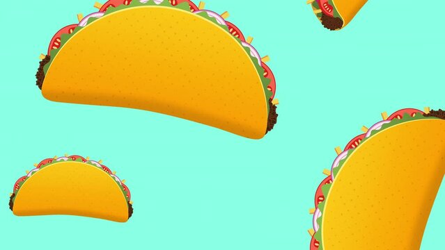 Animated Taco Day Pattern Loop