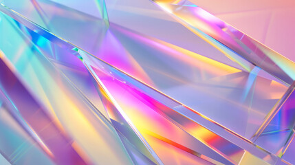 Multicolored glass prism background