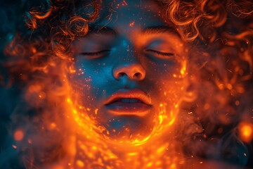 Glowing Fire Emoji Face: A Sizzling Summer Trend Generative AI