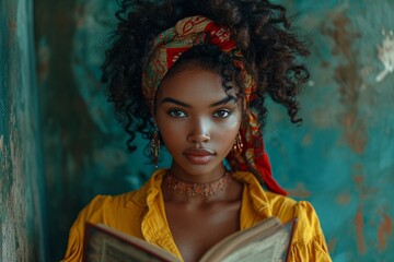 Naklejka premium Reading for Pleasure: A Monthly Event for Book Lovers Generative AI