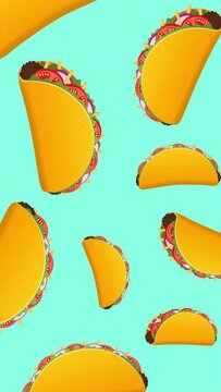 Animated Taco Day Pattern Loop