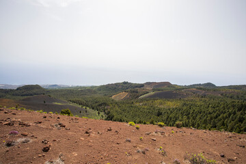 Scene of the Birigoyo peak, La Palma Island, Canary Islands.