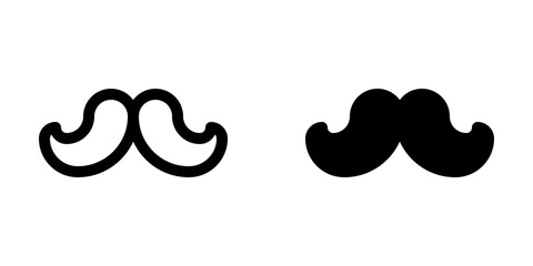 Editable mustache vector icon. Barbershop, lifestyle, grooming. Part of a big icon set family. Perfect for web and app interfaces, presentations, infographics, etc