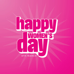 Equality, Feminism, Sisterhood - Elevate Your Women's Day Message with Our Free Vector Template Download