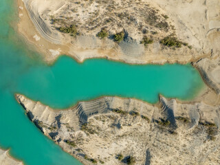 Embalse de la Rambla de Algericas en Murcia