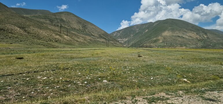 Armenia mountains landscapes close to lake Sevan