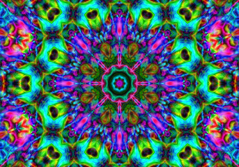 Mosaic texture. Stained glass effect.Abstract kaleidoscope background. Beautiful multicolor kaleidoscope texture.