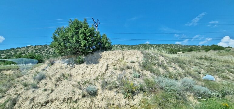 Armenia mountains landscapes close to lake Sevan
