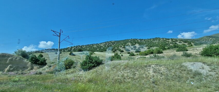 Armenia mountains landscapes close to lake Sevan