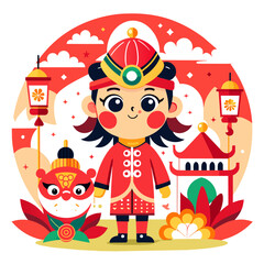 Chinese, dragon, festival, celebrate, temple