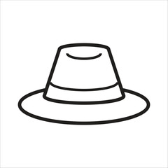 hat vector icon line template
