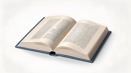 Obraz premium old vintage book isolated on white background , 3d rendering 