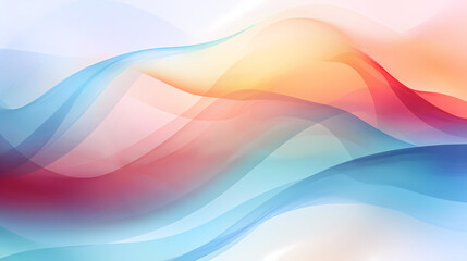 Colorful soft waves abstract wallpaper. 16:9 aspect ratio. Generative Ai