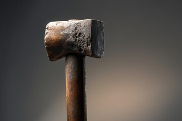 Abstract symbolic worker tool hammer