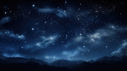 night sky with stars twinkling