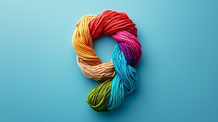 Assorted shade of thread in numeric form.