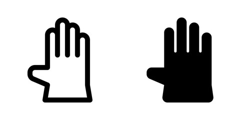Editable rubber glove vector icon. Industry, household, gardening, landscaping. Part of a big icon set family. Perfect for web and app interfaces, presentations, infographics, etc - obrazy, fototapety, plakaty