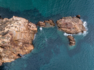 Costa Mediterranea a vista de drone