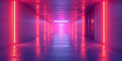 Gigantische Raumstation Innenausstattung mit vielen LED Lichter