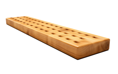 scratcher wooden made on white or PNG transparent background.